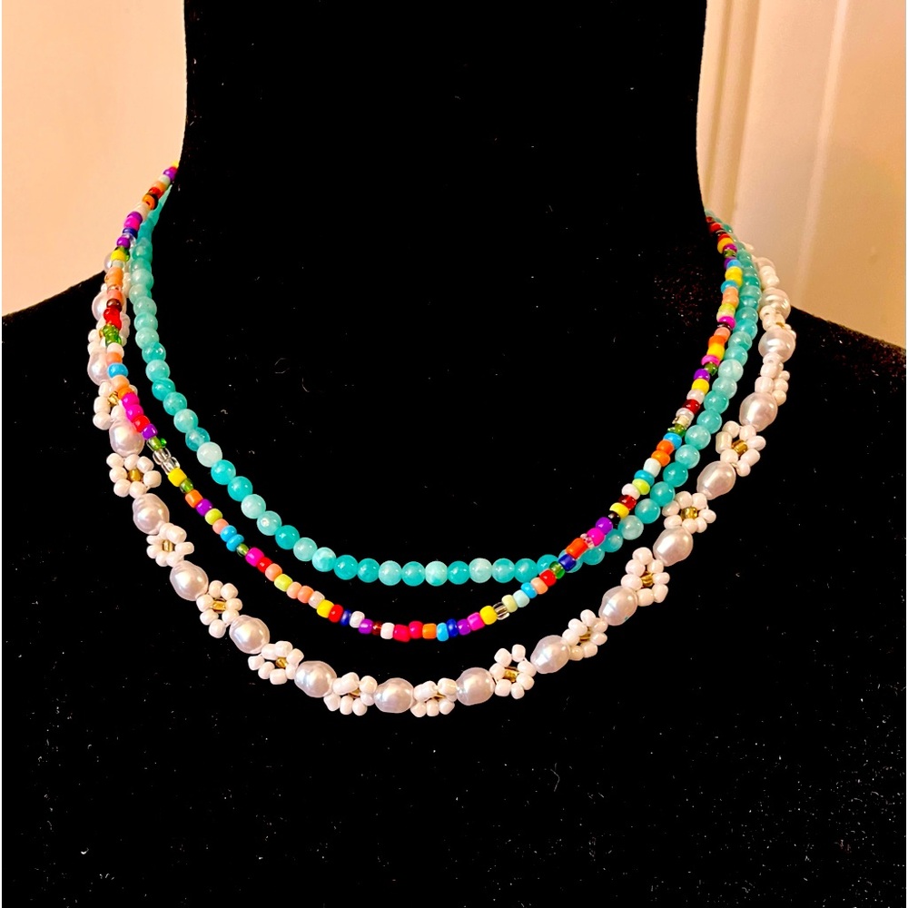 Beaded Necklaces, set of 3